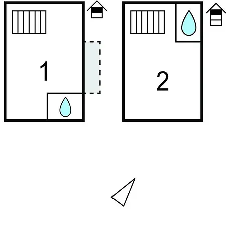 アパート In With Kitchen